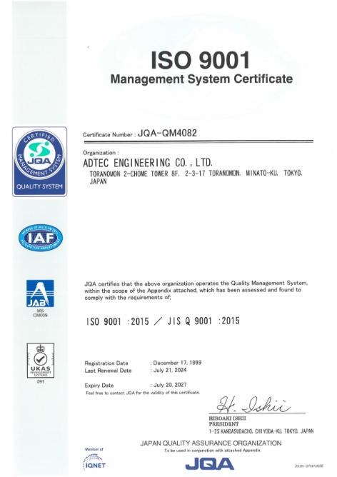 ISO9001 Quality Management System Certificate photo